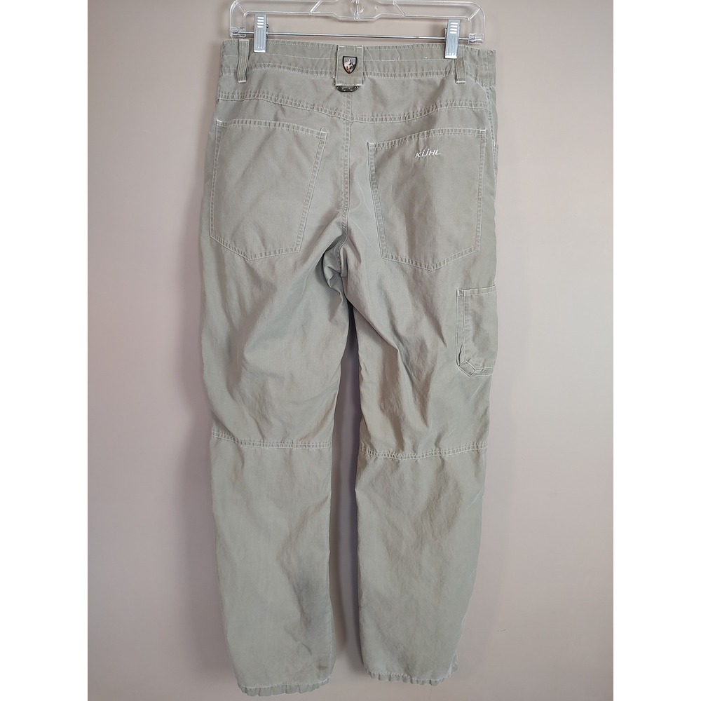 Kuhl Dry Mens Khaki Green Hiking Pants Articulated Knee 30x32‎ Performance